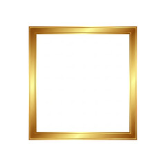 Obraz premium Golden and white Rectangular Frame