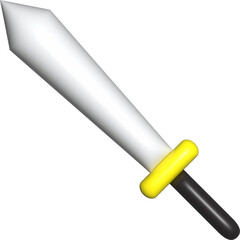 3D shape of a sword
