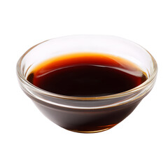 Elevated perspective showcases dark liquid glistening in minimalist glass bowl