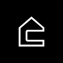 house icon on black background