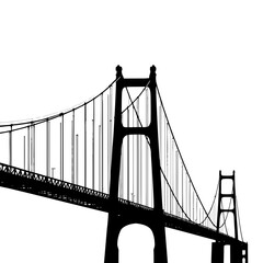 Obraz premium The iconic Golden Gate Bridge spans the San Francisco Bay, a stunning red suspension bridge landmark in California, USA