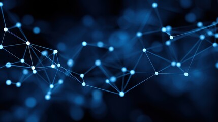 Futuristic Neural System Visualization with Blue Glow