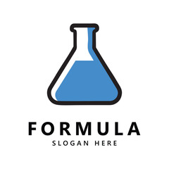 Laboratory glass line abstract logo symbol icon vector graphic design illustration idea creative