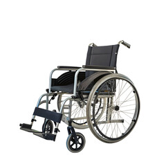 Fototapeta premium Lightweight Manual Wheelchair A Symbol of Mobility and Independence on transparent background