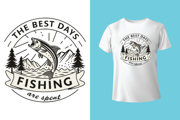 Fishing t shirt design