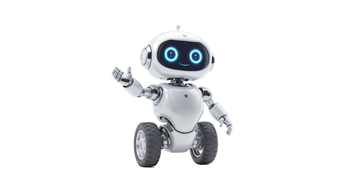 Friendly Robot Character AI Digital Technology Futuristic Design