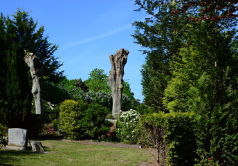 Cemetery in Spring in the Town Schwarmstedt, Lower Saxony