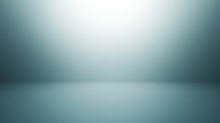 Naklejka premium Empty backdrop in muted teal tones.