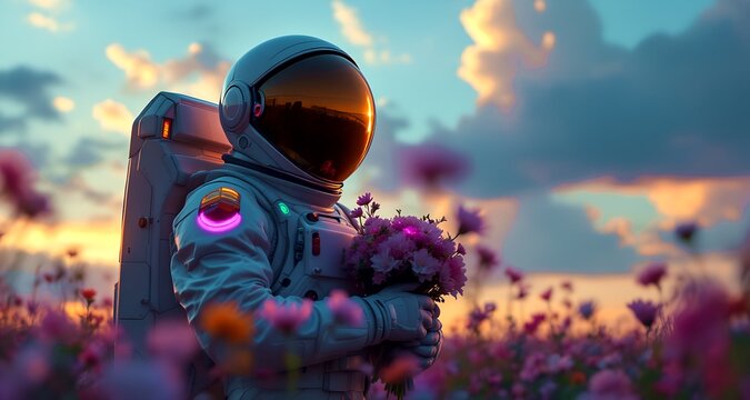 Spacewalker in a Field of Stars - Powered by Adobe