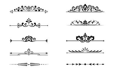 Vintage set. Floral elements for design monograms, invitations, frames, menus and labels. Graphic design of the website, cafes, boutiques, hotels, wedding invitations.