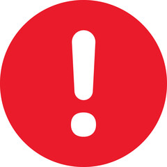 Red Alert warning icon symbol button