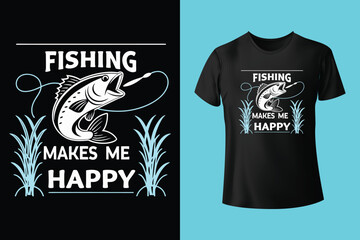 Modern fishing t-shirt design for man and woman. Fisher fish jump illustration vintage retro style. Ready to use and print.