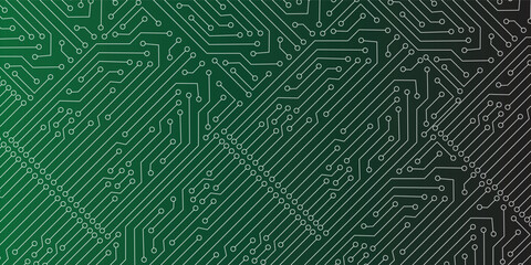 modern green abstract background with lines technology design. vector illustration