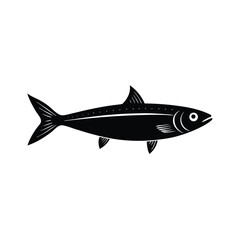 vector illustration of a sardine fish