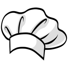 Chef Hat Cartoon Illustration Drawing Art Vector