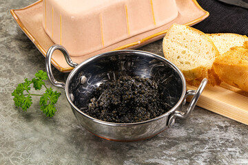Luxury delicous strugeon black caviar