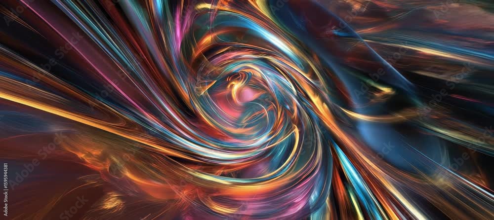 Wall mural abstract dimension quantum world portal tunnel. generative ai technology.