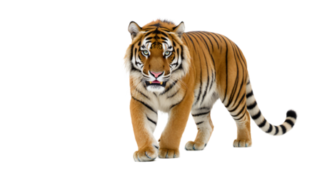 Walking tiger orange and black stripes wild cat big cat predator jungle animal wildlife