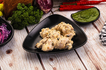 Chicken tikka with cream sauce