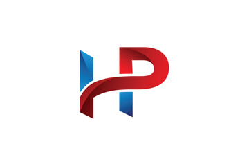 HP letter hp logo icon