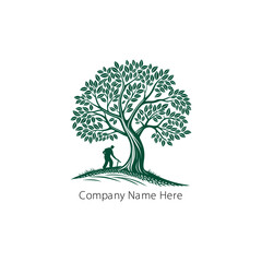 Obraz premium tree logo design vector 