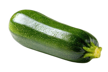 Single fresh zucchini vegetable on a black background with dramatic lighting
