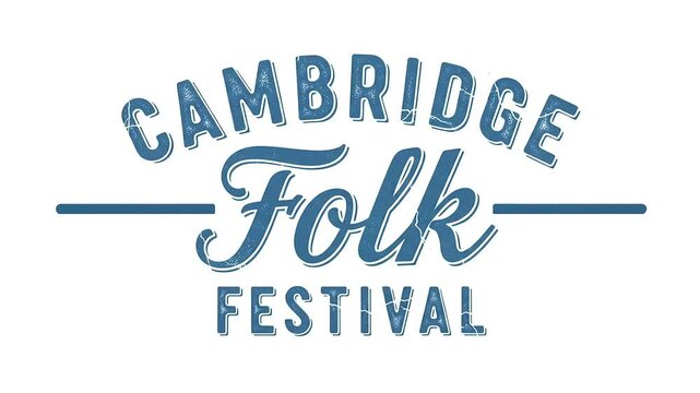 Cambridge Folk Festival Elegant Script Logo Motion Graphic