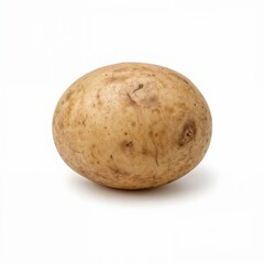 Fototapeta premium Isolated potato with realistic texture perfect for farming graphics, root vegetable photography, and kitchen visuals