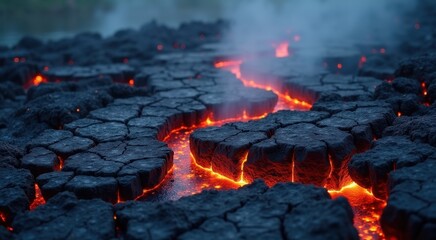 Close up of a fire that is burning