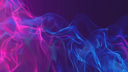 Obraz premium Neon Pink & Indigo Gradient Cyberpunk Abstract Background 