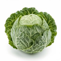 Obraz premium High-resolution cabbage image with vibrant leaf texture for vegetarian lifestyle, kitchen posters, or organic food stores
