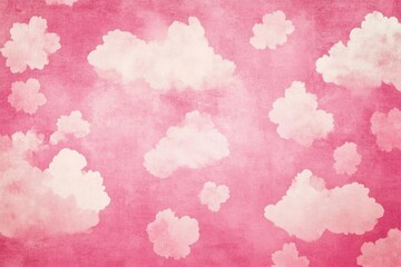 Obraz premium Clouds Floating on a Rose Sky creating a Dreamy Ambiance with Cloudscape
