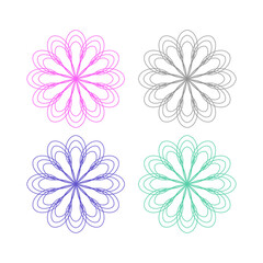 Ayurveda Spa Massage Resort Sign Symbol Logo Vector
