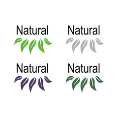 Eco Bio Leaves Product Sign Symbol Logo Vector
