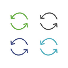 RECYCLE ARROWS SIGN SYMBOL LOGO VECTOR
