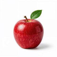 High-resolution apple image isolated for UI designs, recipe cards, supermarket ads or clean food product labels

