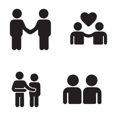 Friendship Icon Set 