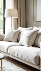 Generative AI Creates a Serene and Elegant Interior Scene Depicting Comfort and Refinement