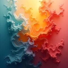 abstract colorful background with hearts