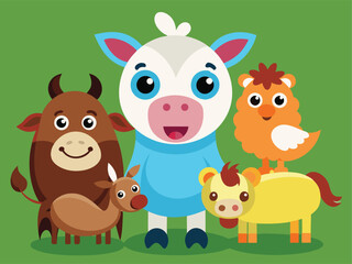 Farm Animals Graphic for Print and Web