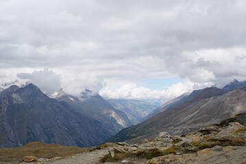 Panoramic mountains view 