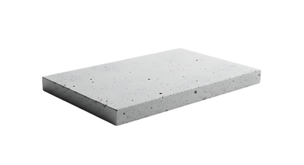 Light gray concrete slab with dark speckles white speckled