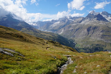 Panoramic mountains view 