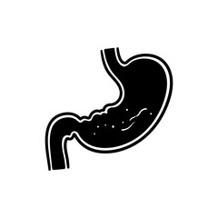 Fototapeta premium Gastric Ulcer Pit Icon for Digestive Health Awareness