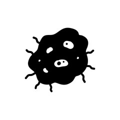 Irregular Blob of Cancer Cell Structure in Microscopic View