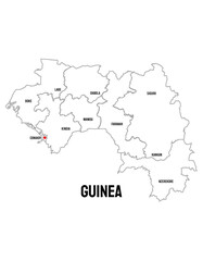 Guinea Country Map