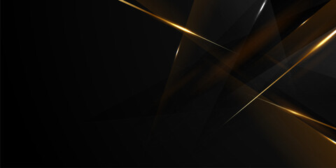 Black background with a luxurious gold effect. Vector illustration