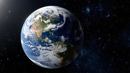 planet Earth seen from outer space
