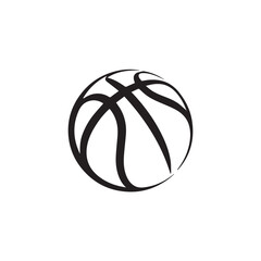 Black and white basketball graphic sport game