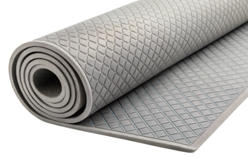 yoga mat with gray shadow